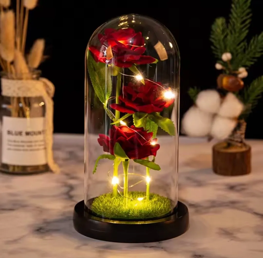 Elegant Glass Roses